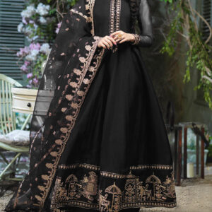 Neck, Sleeves & Daman Embroidered Maxi with Emb Dupatta 3Pcs (Copy) (Copy) (Copy)